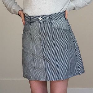 French Connection striped Zina mini skirt